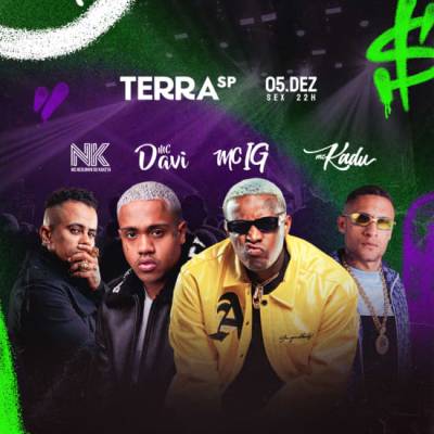 Show do MC IG, MC Davi, MC Kadu e NK no Terra SP