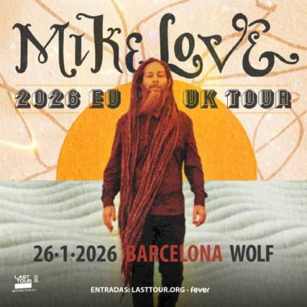 Mike Love en Sala Wolf, Barcelona 2026